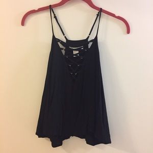 F21 lace up crop top