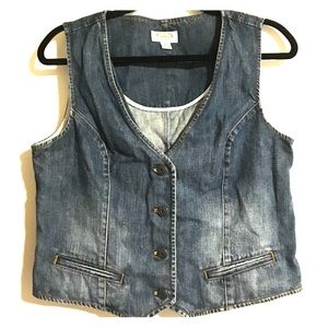 Talbots Jean Vest