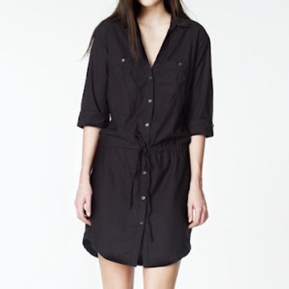 James Perse Dresses & Skirts - James Perse Drawstring Shirtdress