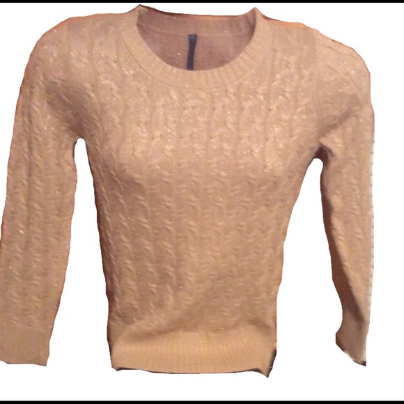 Falls Creek Sweaters - 🧤5 for $25🧤 Beige Sparkly Knit Sweater