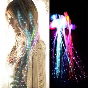 LED light up hair extensions