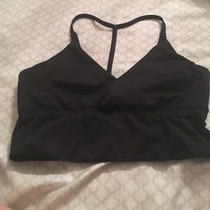 Black sports bra