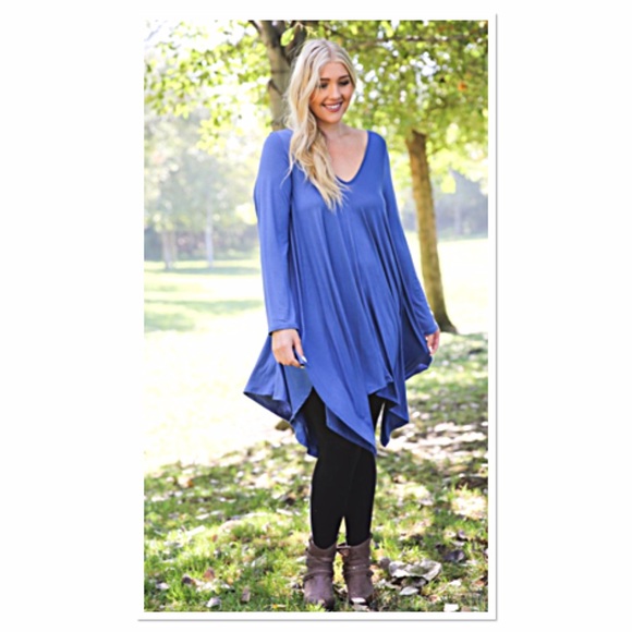 ❌1 LEFT ❌🎉HP🎉ASYMMETRICAL SWING DRESS PLUS - Picture 2 of 4