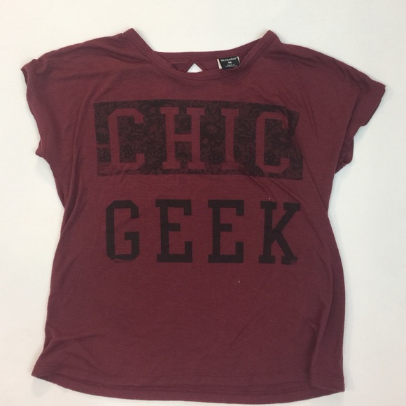 Graphic Short sleeve tee in maroon