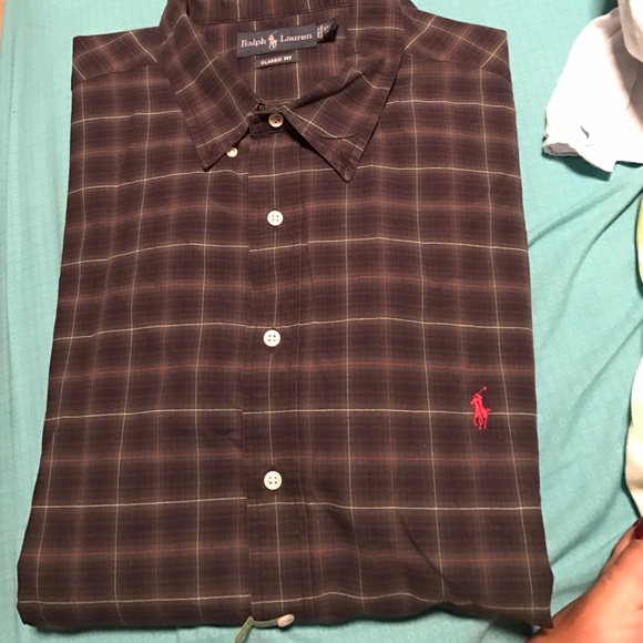 Polo plaid dress shirt!!