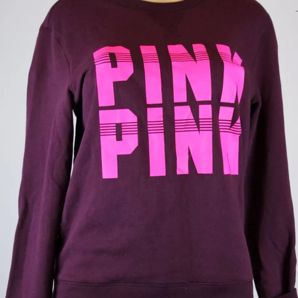 Victoria's Secret PINK Burgundy/Maroon Sweatshirt