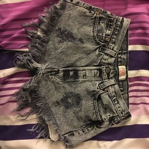 Levi's high waisted shorts