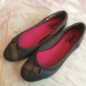 Puma Eco Ortholite Gray Ballet Sporty Flats