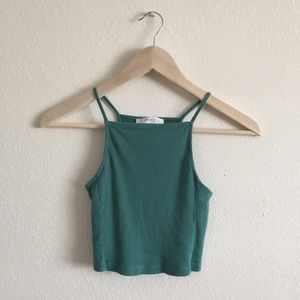 Green Crop Top