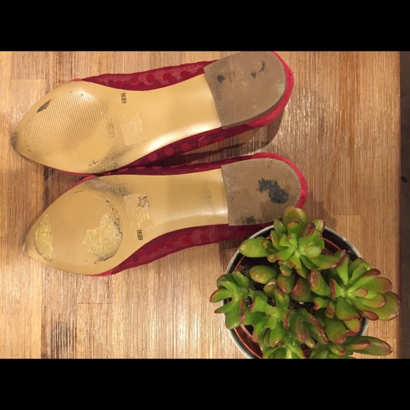 SOLD Sole Society Raygan Red Flat 6.5 - Picture 3 of 3