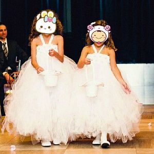 2 flower girl dresses