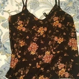 Floral sheer tank