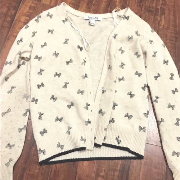 Forever21 bow cardigan