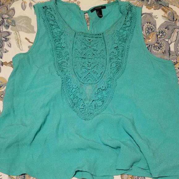 Teal tank top