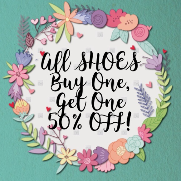 All SHOES BOGO 50% Off!