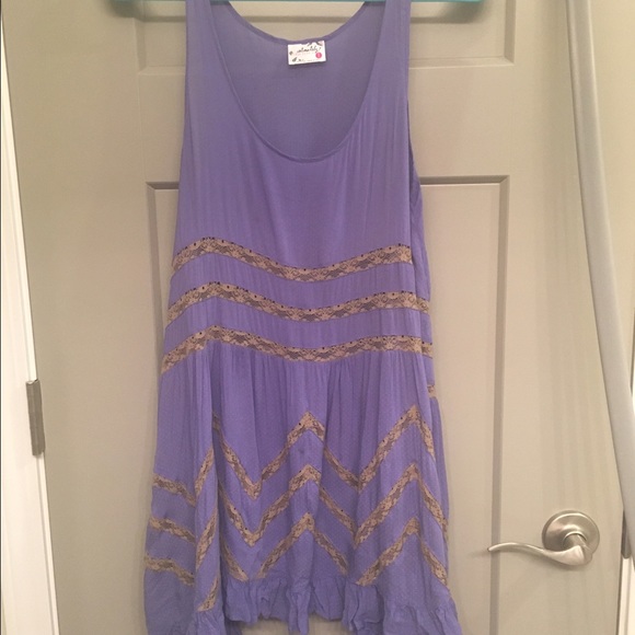 Free People Periwinkle Trapeze Slip - Picture 2 of 4