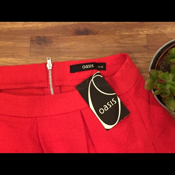 SOLD Oasis Red Skirt - Picture 3 of 3