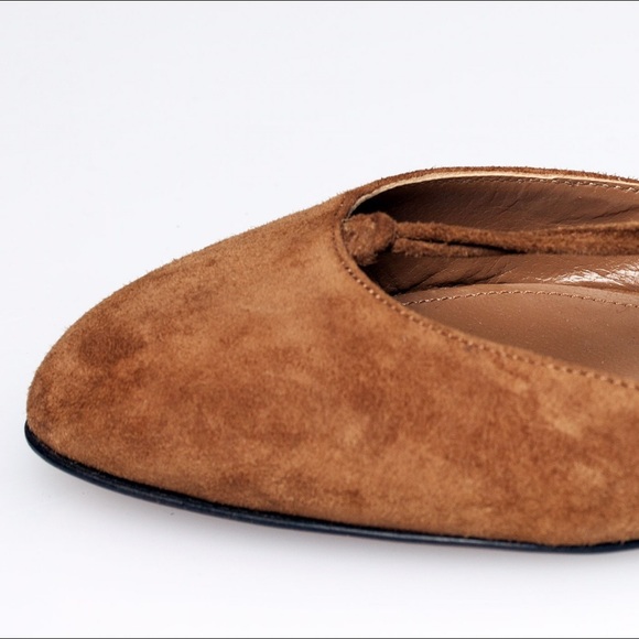 Aquazzura Alexa Suede Flat Ballet BNWT - Picture 2 of 4