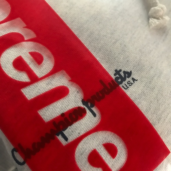 [SOLD] SUPREME Champion Hoodie · M · Grey - Picture 4 of 4