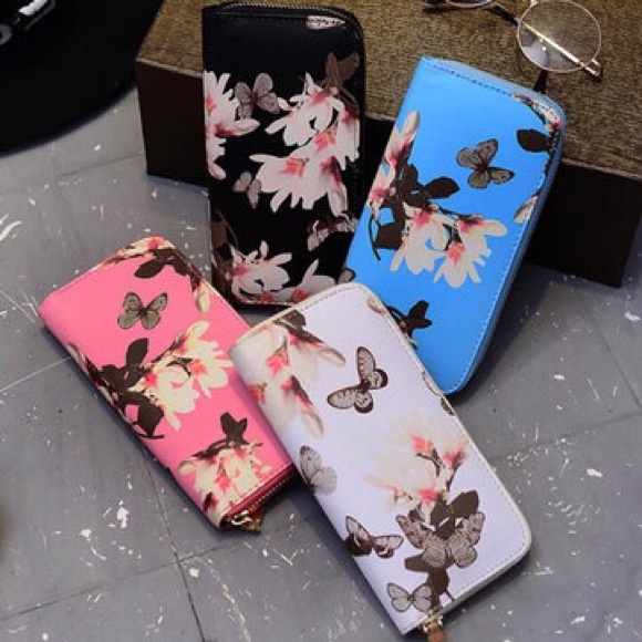 Flower print stylish wallet - Picture 2 of 4