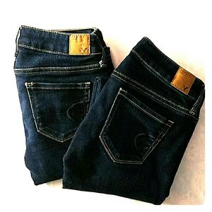 American Eagle Skinny Jegging Jeans 00, 0 R
