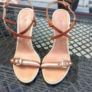 Brand new never worn Burberry Leather Espradille