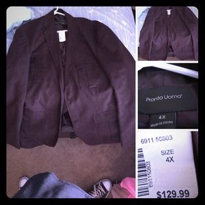 Men's 4xl brown sports coat brand new
