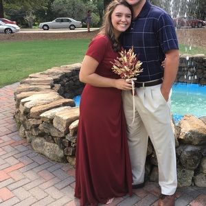 Maroon dress worn once