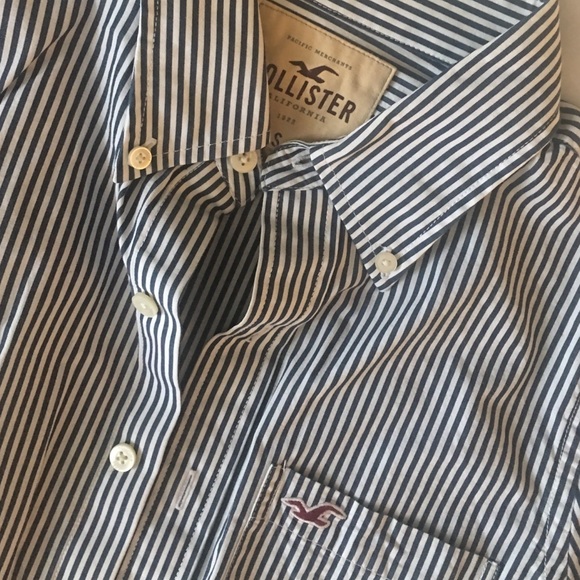 Hollister Mens Button Down Long Sleeve - Picture 3 of 4