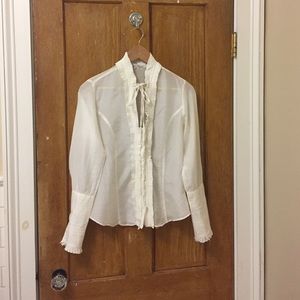 {Zara} Silk/cotton gorgeous blouse