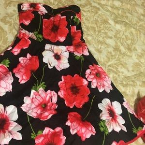 Black/ flower dress
