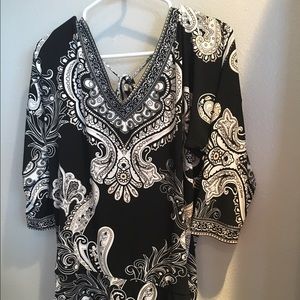 White House Black Market dropped waist top