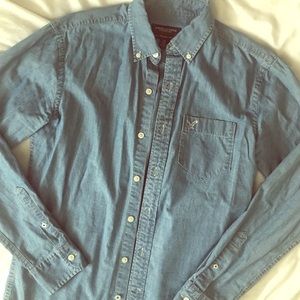 American Eagle Men's Button Down Long Sleeve