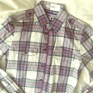 Express Men's Extra Slim Fit Button Down NWOT