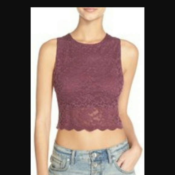Free People Tops - Lace Crop Top Sz: Chest : 34" max 36"