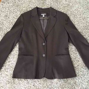 Brown Suit Jacket Blazer Size 10