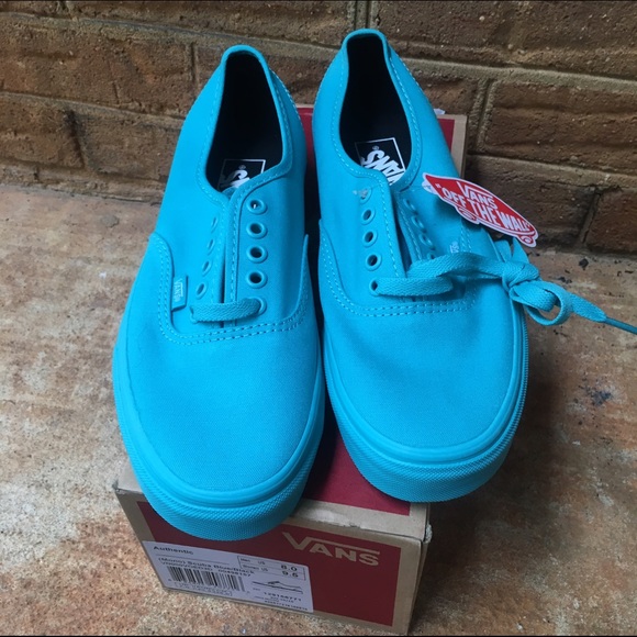 Scuba Blue vans authentic