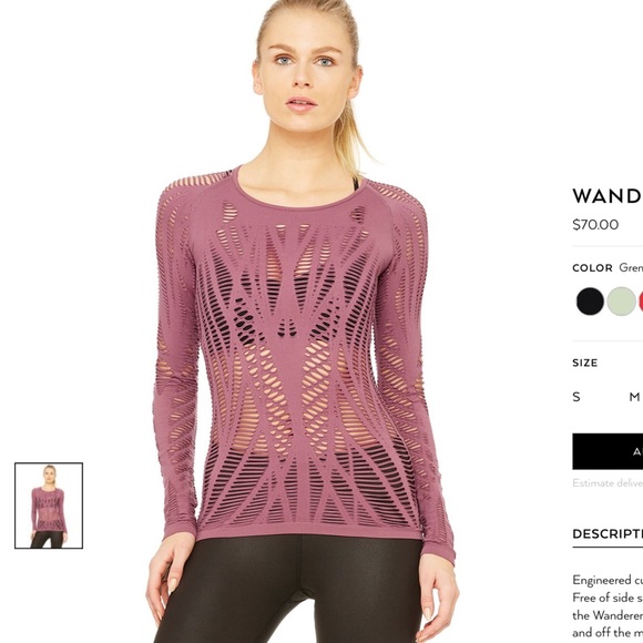 alo yoga wanderer long sleeve