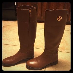 Tory Burch Junction Riding Boot Almond size 7