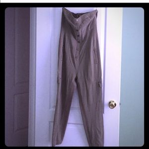 BEBE sweetheart neckline jumper