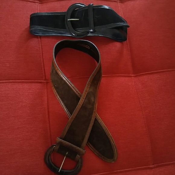 2 AVIGNON Suede & Croc Leather Belts main image 4