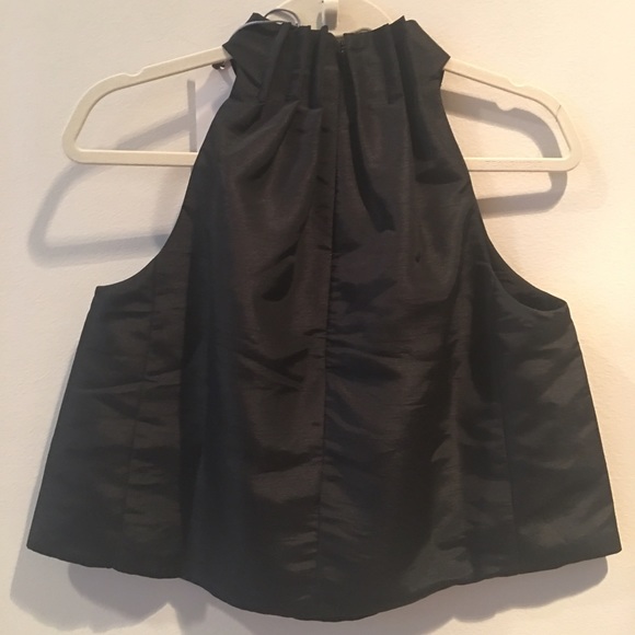 Delphine Pleated Swing Crop Blouse - Picture 4 of 5