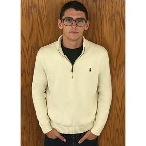 Men's Large Half Zip Polo Ralph Lauren Sweater