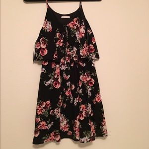 Black floral dress