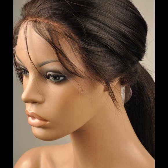 Glueless Cap Stock Full Lace Wig - Straight #1B