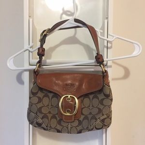 Brown Leather Coach Handbag