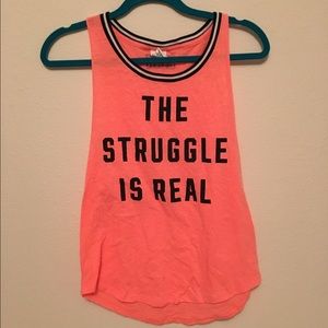 VS pink workout tank