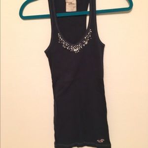 Navy hollister tank top