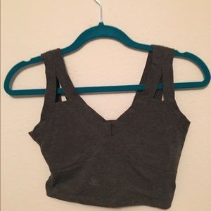 Grey crop top