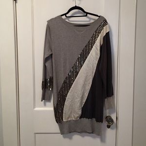 Cozy, sequin sweater (Haute Hippie, Large)